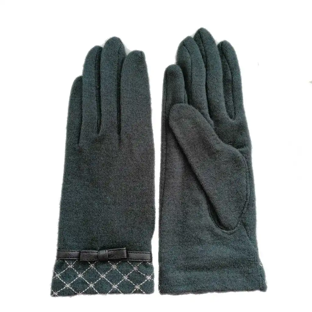
Pretty winter women luxury soft genuine sheepskin warm hand gloves 