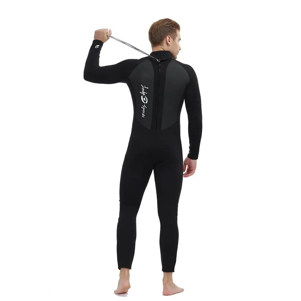 
Manufacturer Wholesale Custom Logo 3mm Neoprene Triathlon Watersport Surfing Full Body Black Diving Wetsuit 