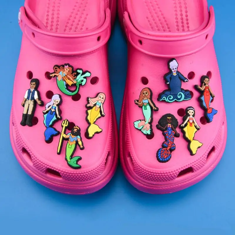 little mermaid clog charmr charms charm kids high quality shoe for accessories