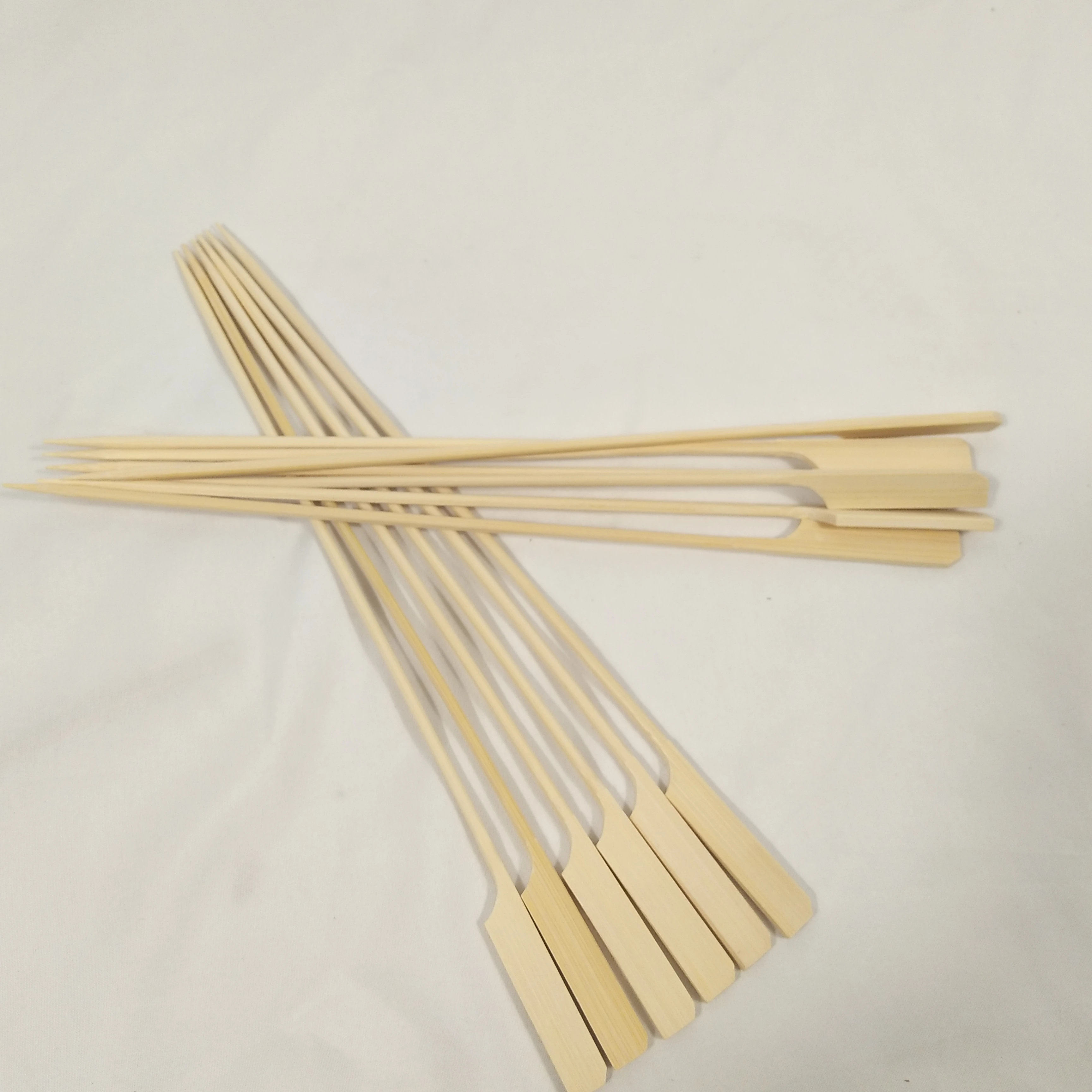 Wholesale 100% Natural Bamboo Fruit Food Picks Paddle Teppo Skewers for BBQ