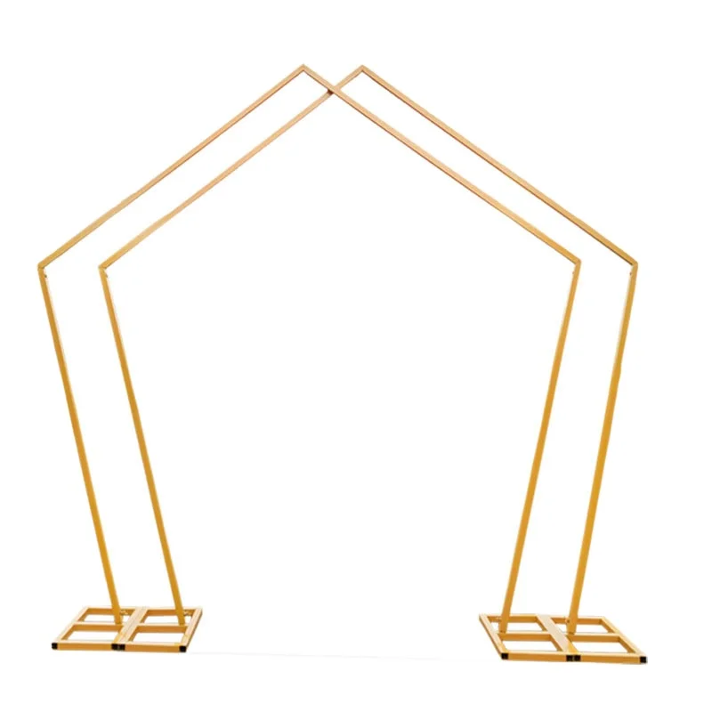 Wholesale Fashionable Amazon hot sale Factory wholesale pentagon wedding arch metal arch for wedding party and event decoration