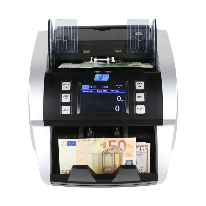 LD-1686-3 CIS Currency Discriminator Counter Euro Bill Counter&Detector Mix bill value money counting machine