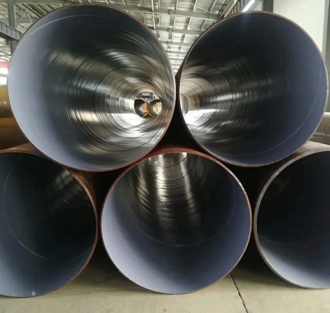 api 5l 3pe 3lpe anti-corrosion coating spiral welded steel pipes and tube