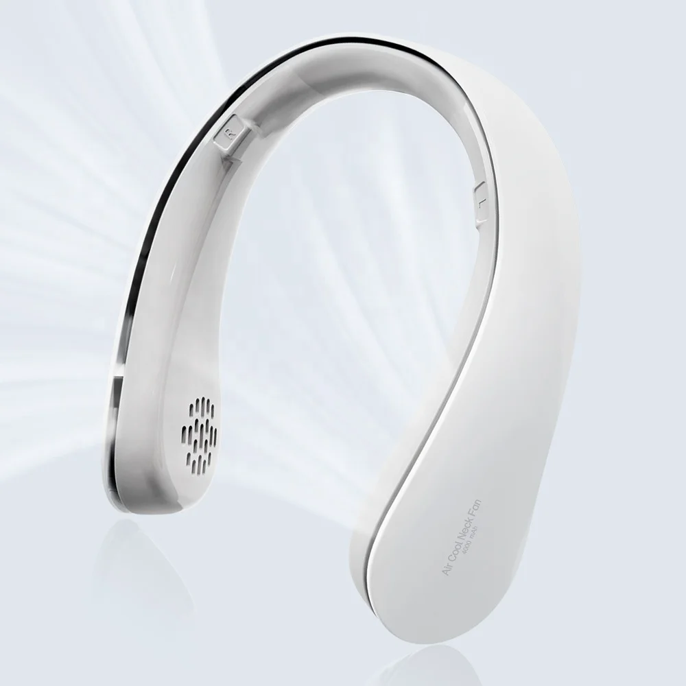 New Arrival 2022 Hanging Neck Fan Portable Outdoor Sports Wearable Fan Usb Rechargeable Lazy Mini Leafless Air Cooling Fans