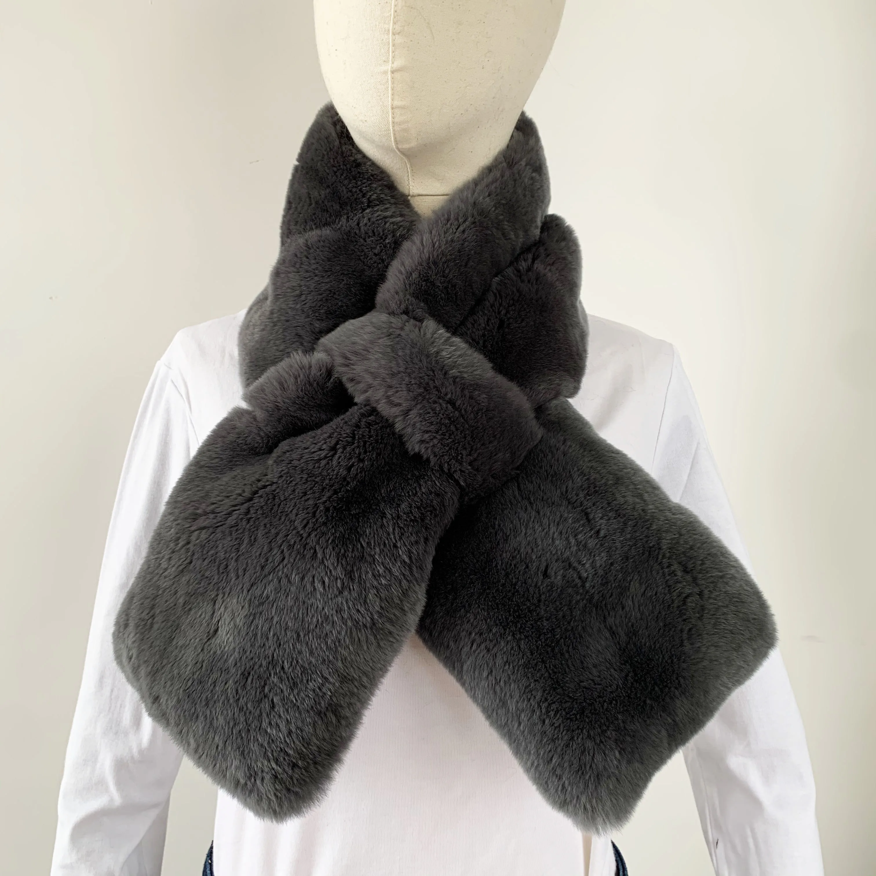 2023, распродажа, женский шарф из меха кролика, модные зимние теплые мягкие меховые шали