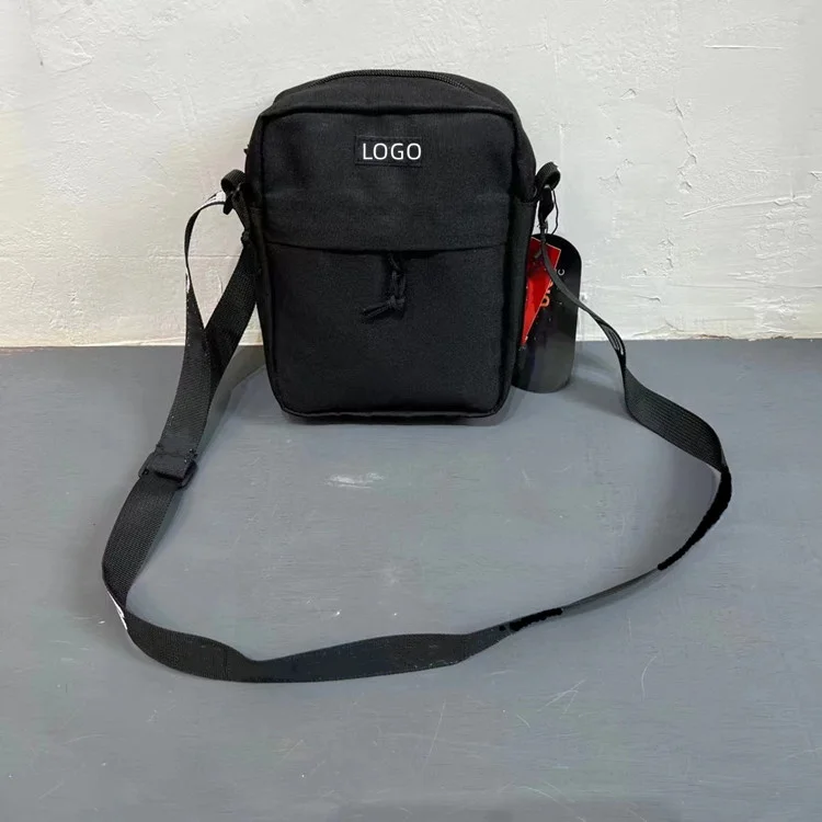 Custom factory hot sale brand logo shoulder bag man nylon fabric small casual easy carry crossbody messenger bag for men