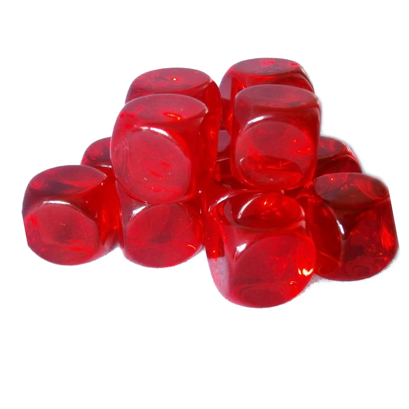 
Custom Transparent Blank D6 Dice 