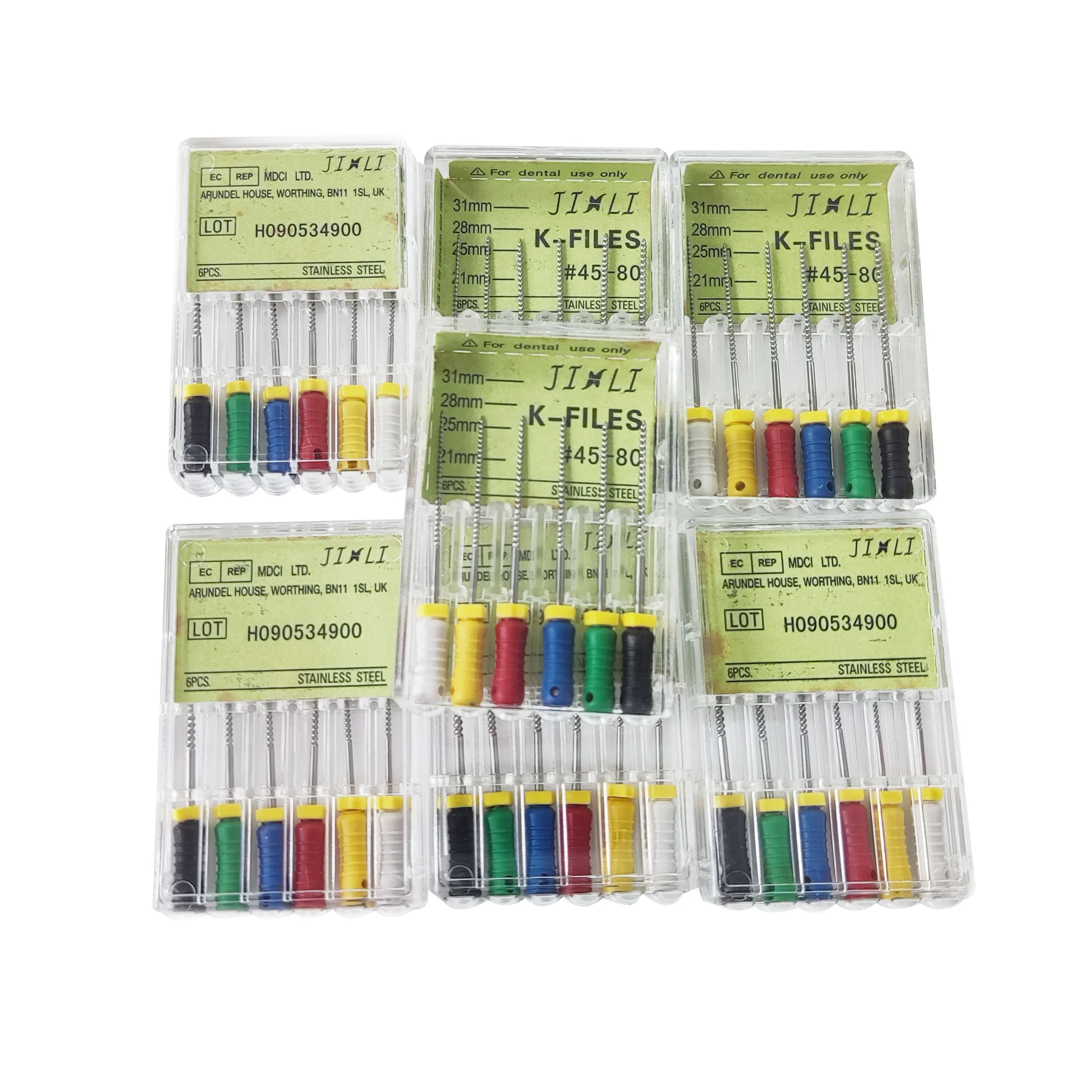 Стоматологический корневой канал из нержавеющей стали файл K увеличенный стоматологические инструменты