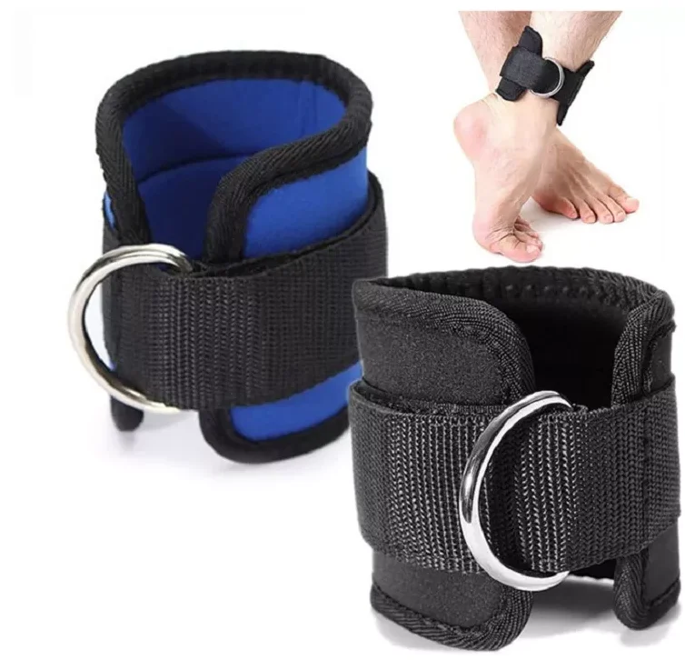 Custom Fitness Gym Fitness Workout Adjustable Soft Neoprene Weight Lifting Ankle Cuff Straps For Weightlifting Workout