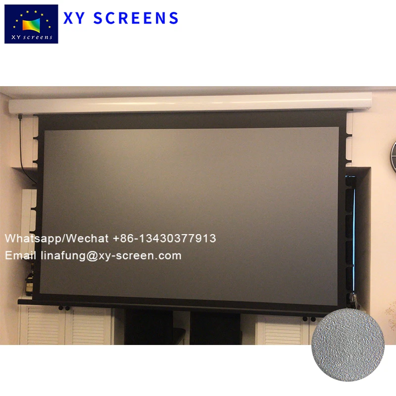 
 XY экран ALR моторизованный проектор экран черного цвета с украшением в виде кристаллов 92 