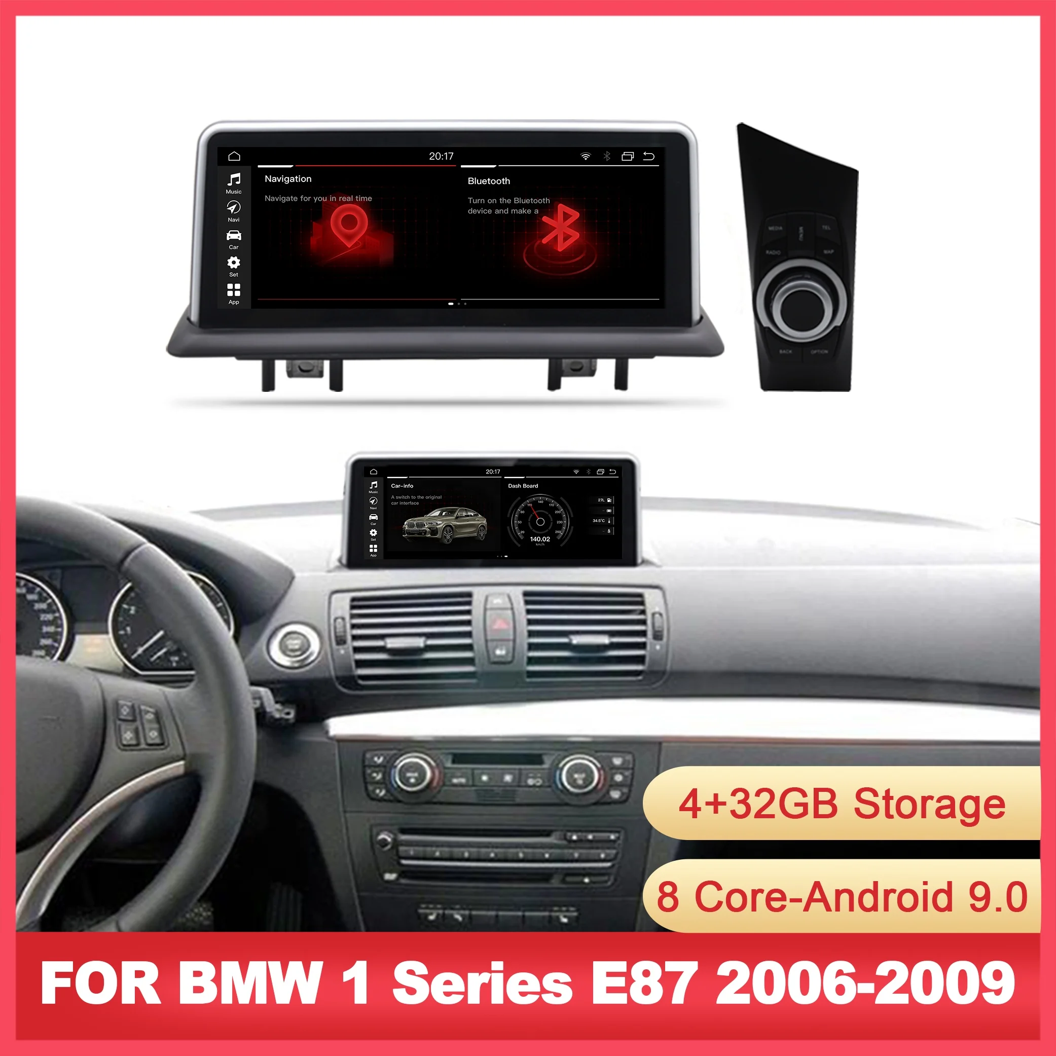 YZG 10,25 '8 Core Carplay 64 ГБ 32 ГБ Авторадио DVD-плеер мультимедийный радиоприемник GPS Android для BMW E87 1 серии 2006-2011