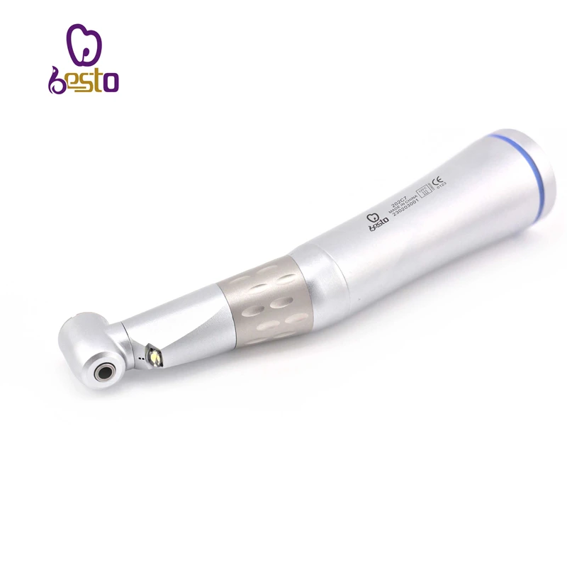 Dental 1:1 E-generator LED Low Speed Handpiece Inner Water Contra Angle Dentistry Equipment Connect with Electric Air Micromotor
