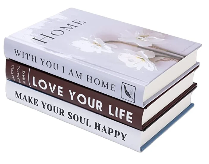 Fashion Decorative Books Hardcover Modern Decorative Books for Home Decor