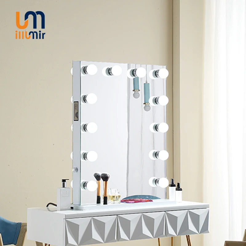 ILLUMIR CE Hollywood Makeup Vanity Mirror Led With Light Bulbs  For Barber Shop Beauty Salon Station
