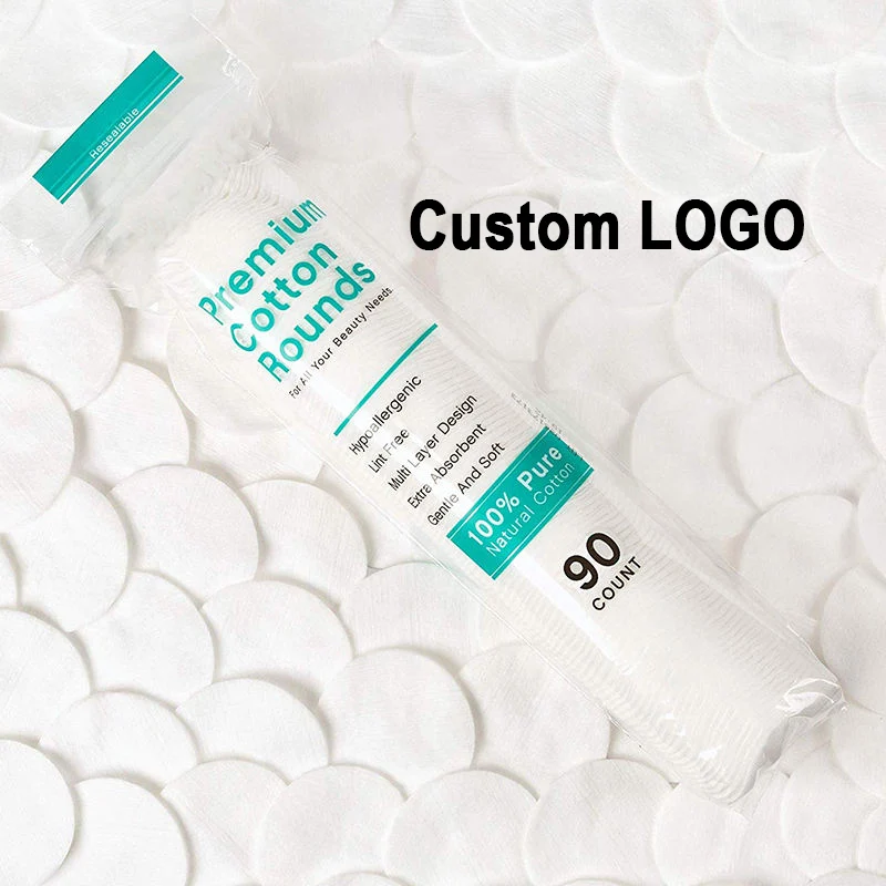 Free Sample Face Cleaning Disposable Thin Facial Organic Cosmetic Makeup Remover Cotton Pads