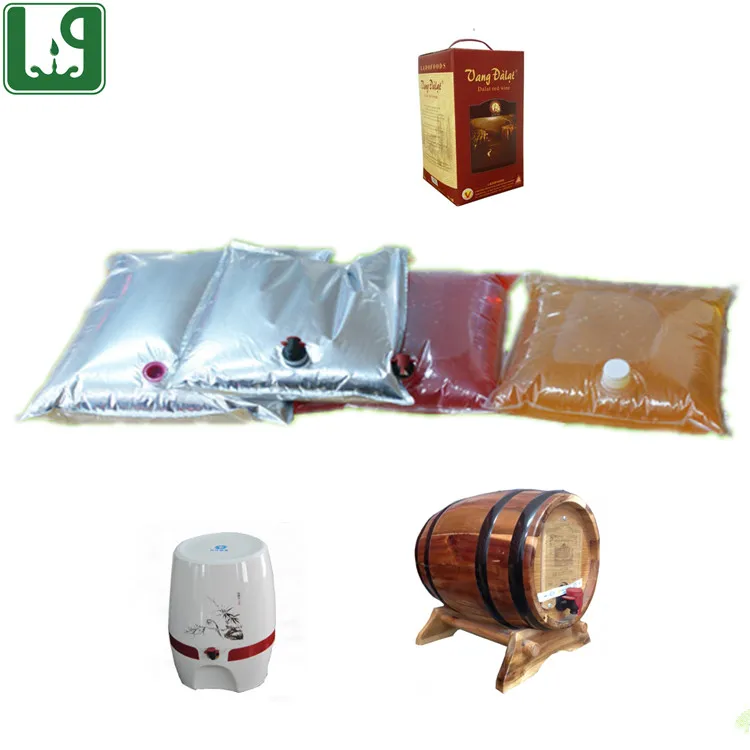 5 L plastic bag in box with valve for ultrasound gel packaging