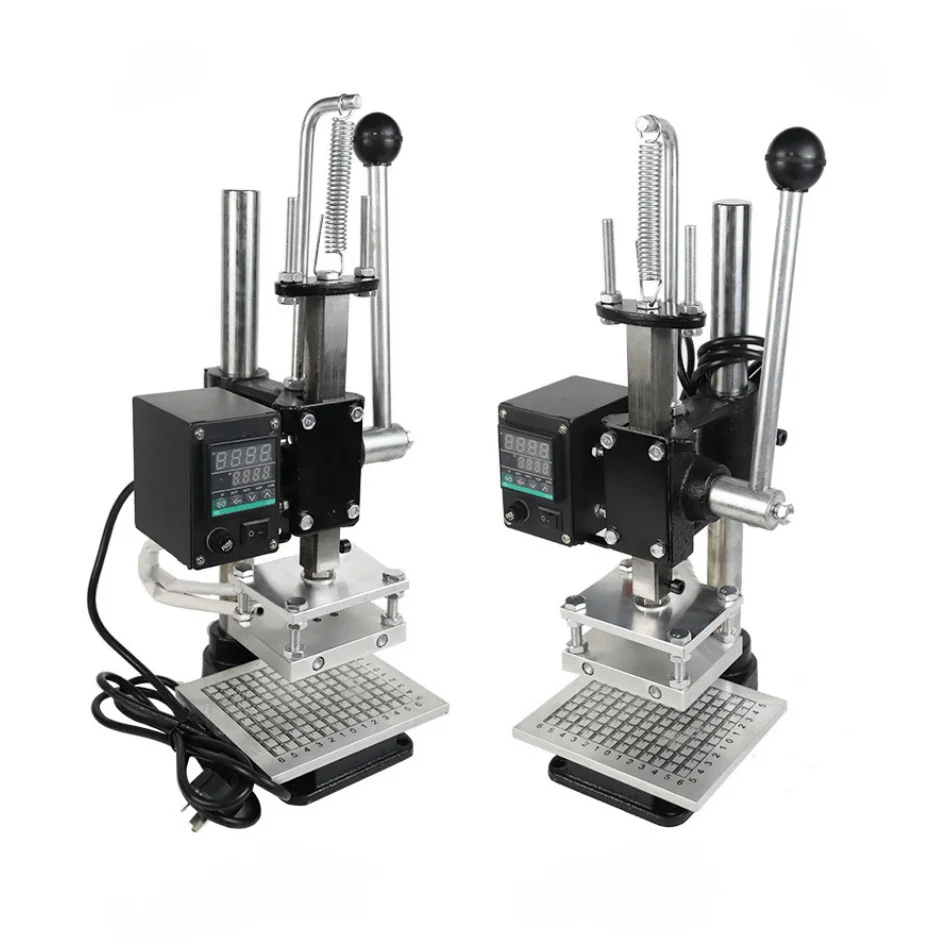 Hot press hand-held Camu paper Glass leather logo embossing bronzing machine Wood PVC custom