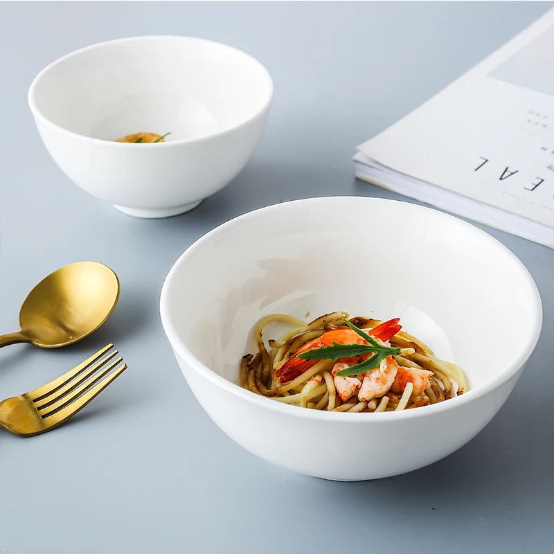 Salad Bowl 26 Ounce Pasta Bowls Large Ceramic Salad or Soup Bowl 21 cm Dishwasher and Microwave Safe