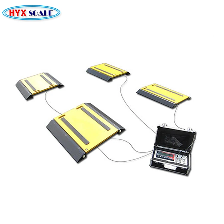 Portable Vehicle Axle Scale Weigh Pads with maximum weight 0.5t-20t per Pad  Customize pad size