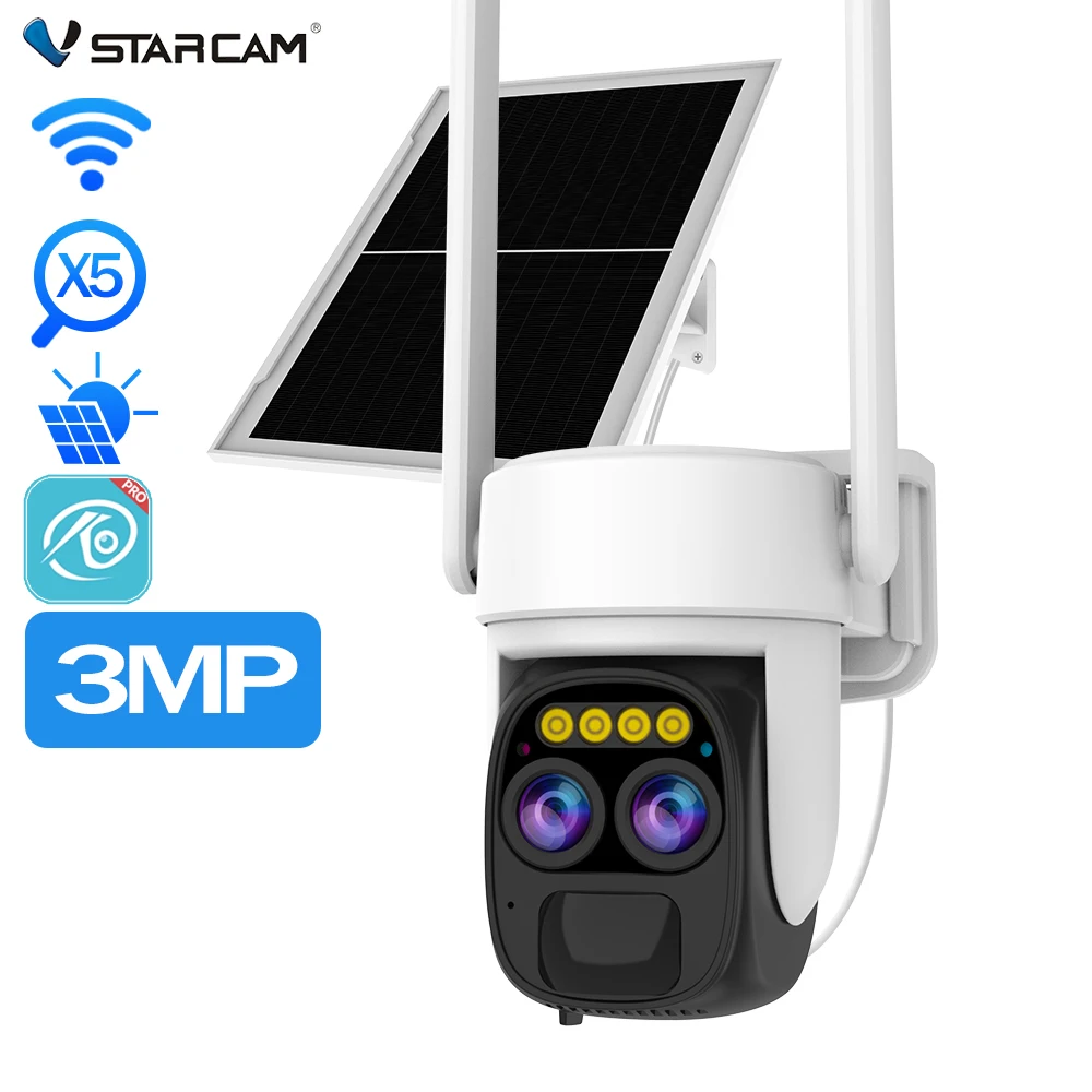 New Design PTZ camera Outdoor wifi zoom dual cam network battery Camera CCTV Security Wireless Motion Detection 4MP solar power