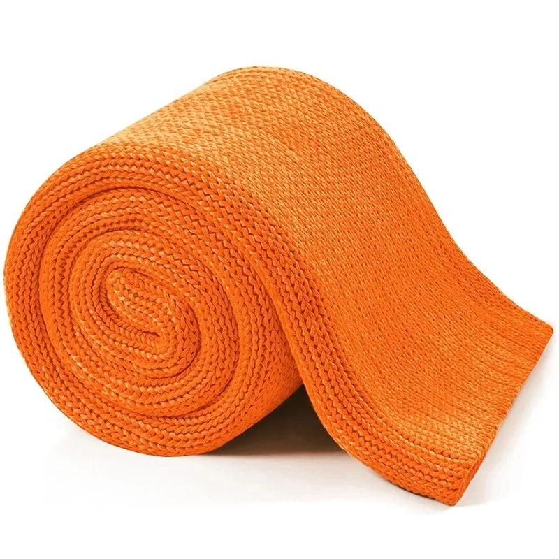 Chunky Hand Knitted Blanket Soft Giant Yarn Cotton Tube sensory gravity Weighted Blankets