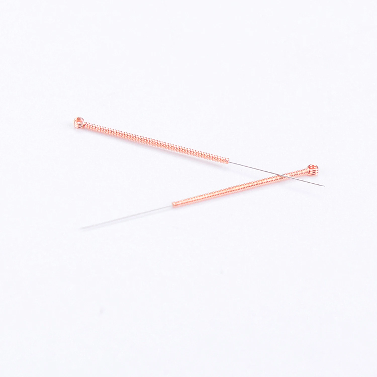 Painless Acupuncture Needles Copper Handle Package 100pcs Per Box Without Tube needle