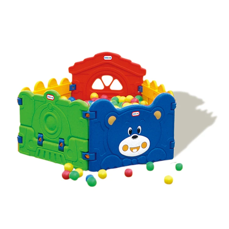 YL-HT024 Plastic Indoor Baby Play Fence Toys Play Area Playpen Preschool Plastic Playground Fence
