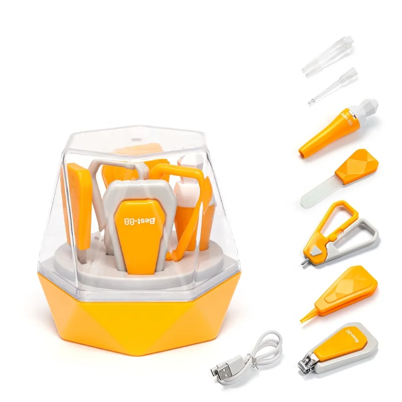 Wingether, горячая Распродажа, оптовая продажа, экологически чистая Новая форма, 6 в 1, УФ-очистка, маникюрный набор для детей, маникюрный набор, набор для ухода за детьми