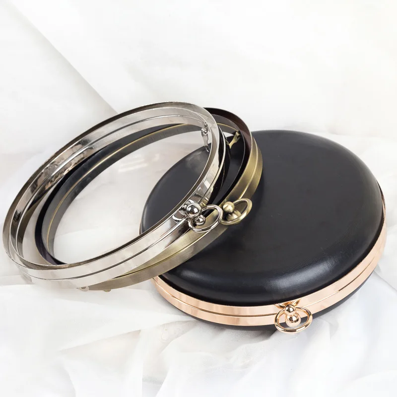 2023 Metal Luxury Hard Purse Frames Rectangle Coin Purse Clasp Frame Handmade Wallet Tube Aluminum Clutch Frame Diy Bag Handle