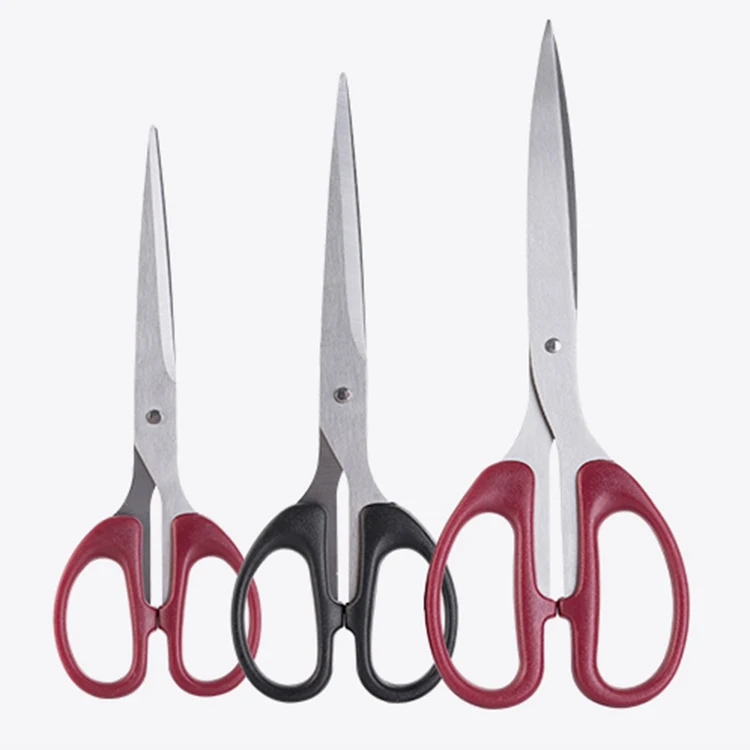 
Amazon hot style High Quality Color Plastic Office School Stationary Scissors 
