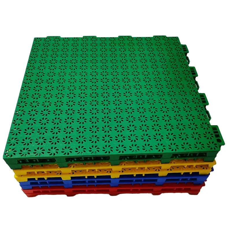Entertainment Interlocking PP Basketball Court Modular Flooring Mobile Indoor Football Basketball Court Floating Basketball