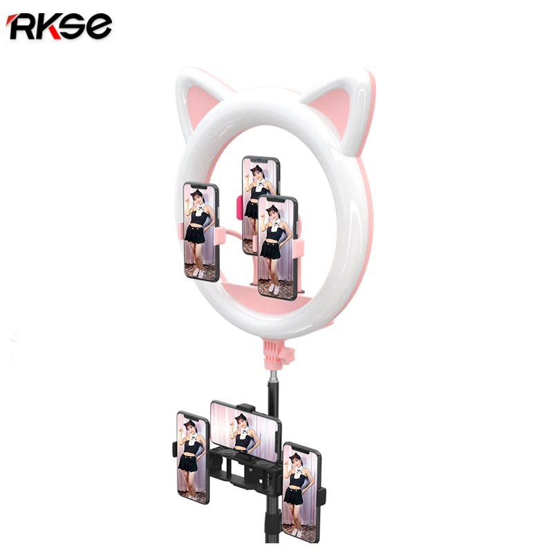 2021 RK45 Cute Cat 20 inch 55w Ring light 408 pcs led studio photography 20 inch professional audio video & lighting
