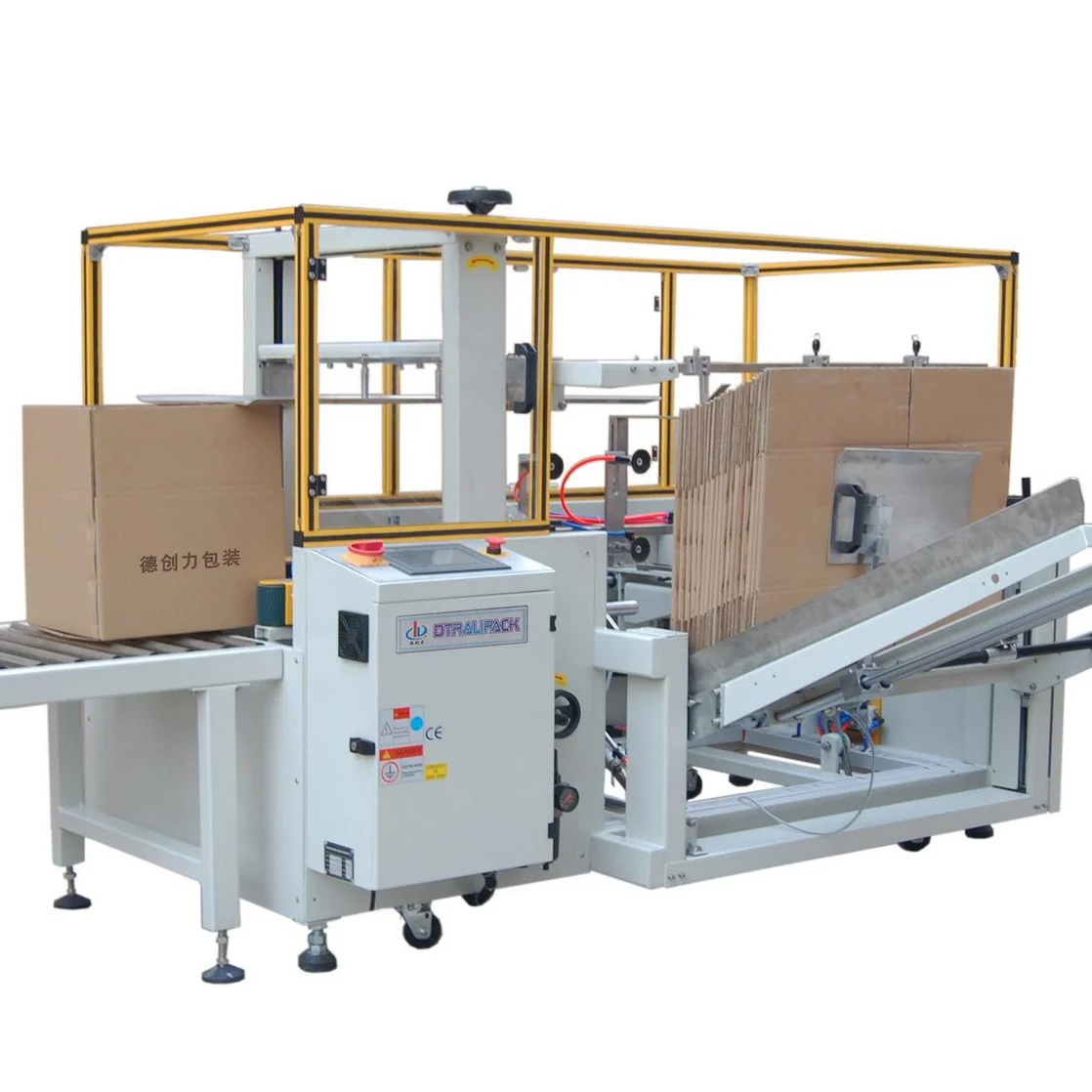 CE Certification Customized Filling Auto Brand Carton Erector Case Carton Box Unpacking Sealing Machine