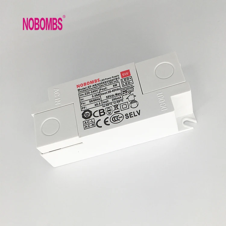 
Low PF no flicker isolated LED driver 9W200mA panel light education light LED drive power 
