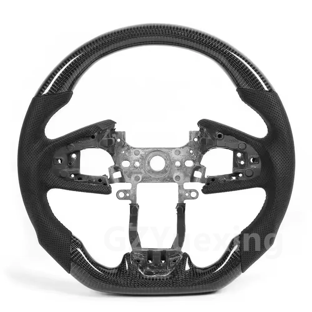 For HONDA CIVIC 10th Chinese Generation FC/FK 2016 2017 2018 2019 2020 2021 Black Real Carbon Fibre Custom Steering Wheels