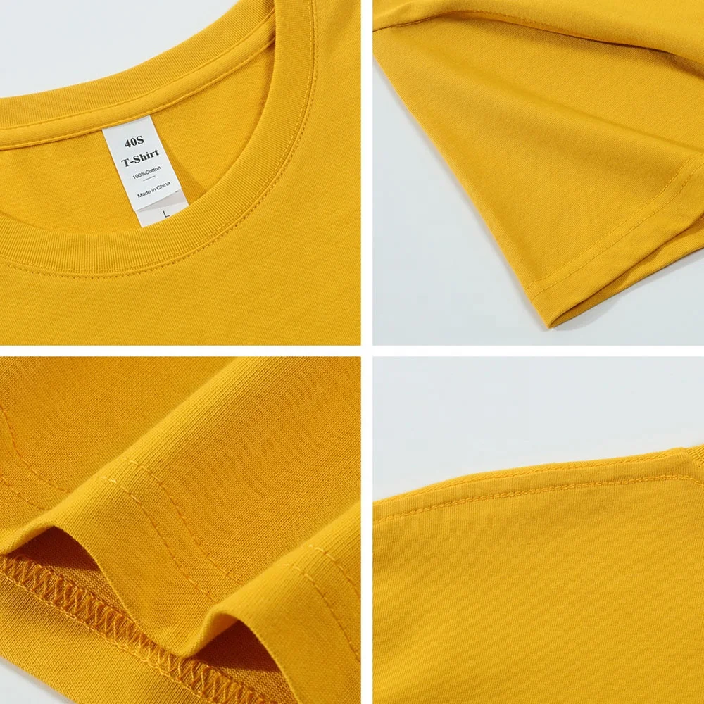2025 Wholesale Custom T-Shirt High Quality 100% Cotton Heavyweight Plain Short Casual Short Colorful Options Available