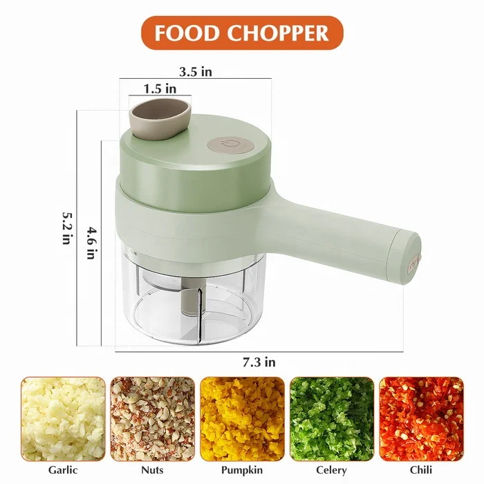 Ourok 2022 new mini hand portable mini mini electric vegetable chopper and slicer for kitchen