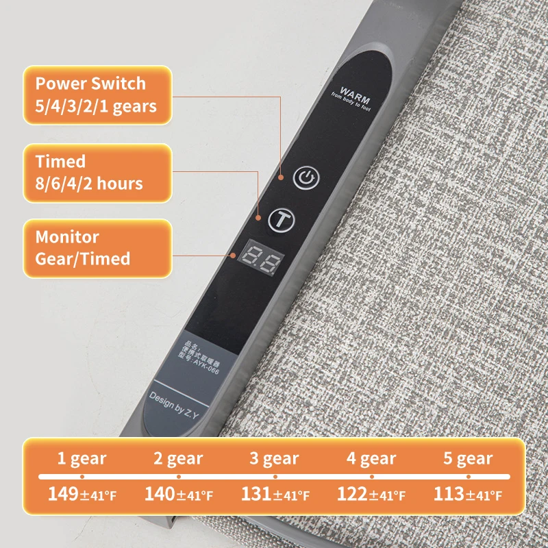 smart electric blanket floor heating feet warmers fast heating leg pad foot warmer oem