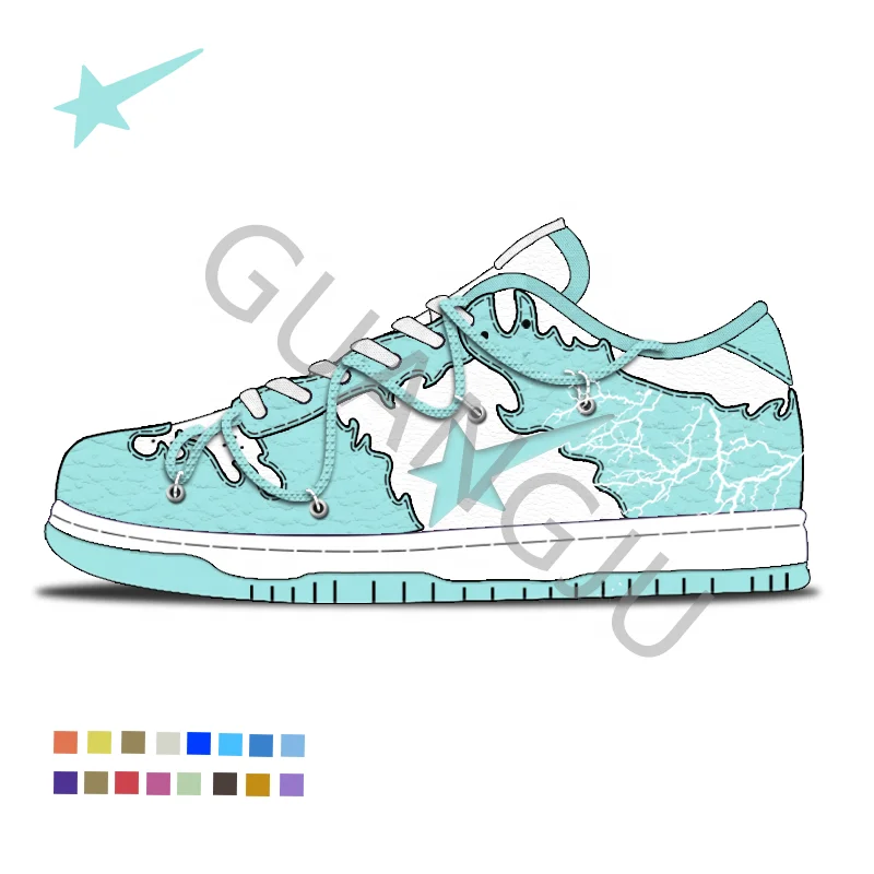 Manufacturer High Quality Skateboard Sneakers Flat Sole Support Customization Sneaker for Men Casual Shoes China Rubber Style