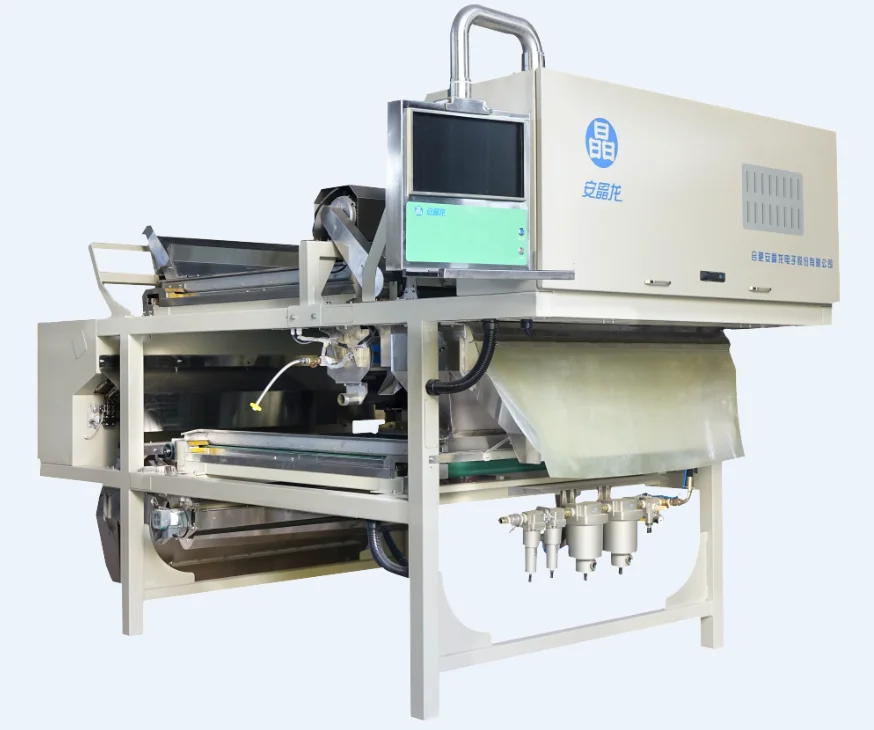 Recycling industry glass regrinds color optical sorting machine