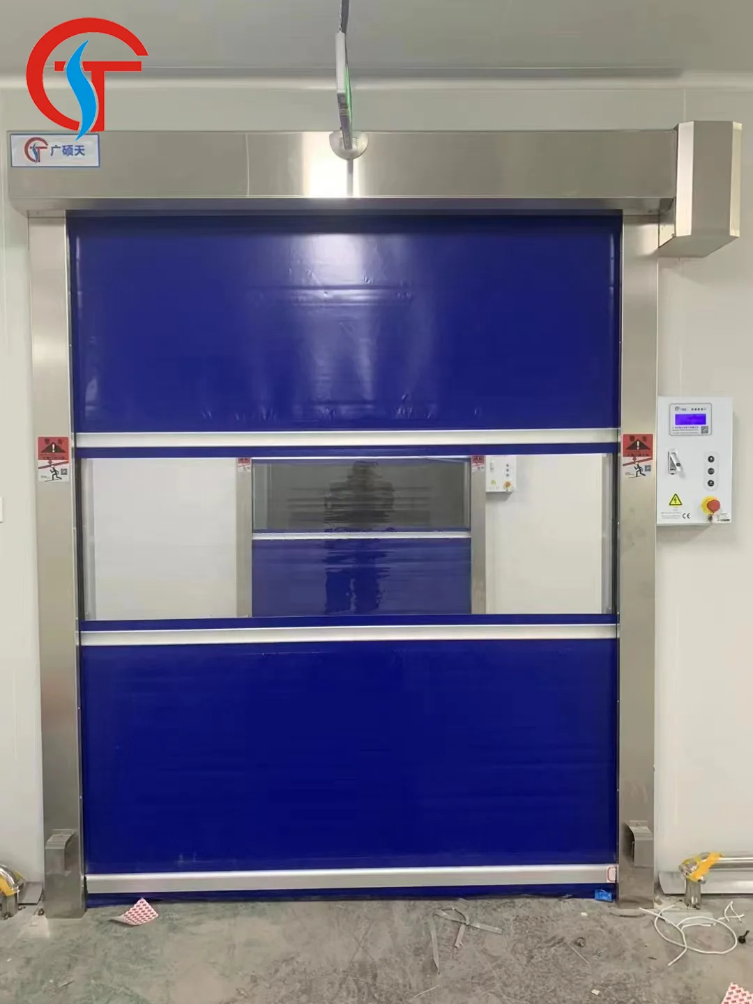 Shuotian PVC High Speed Doors Rapid Automatic Rolling Up Doors For Factory Warehouse Workshop