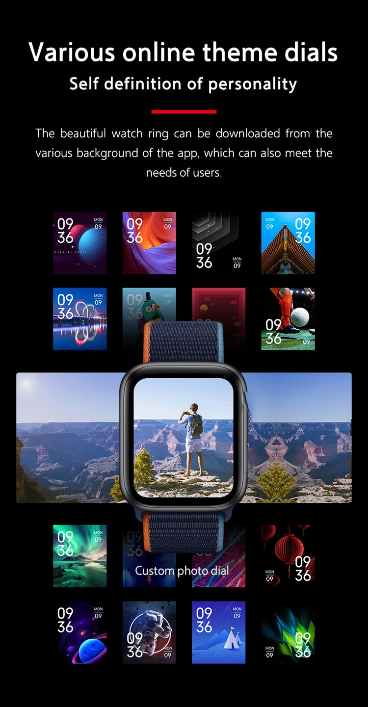 Hiwatch Waterproof 1.92Inch Clock Sleep Step Counter T500 Pro+ Smartwatch T500 Plus Pro Smart Watch Reloj Inteligente T500 Plus