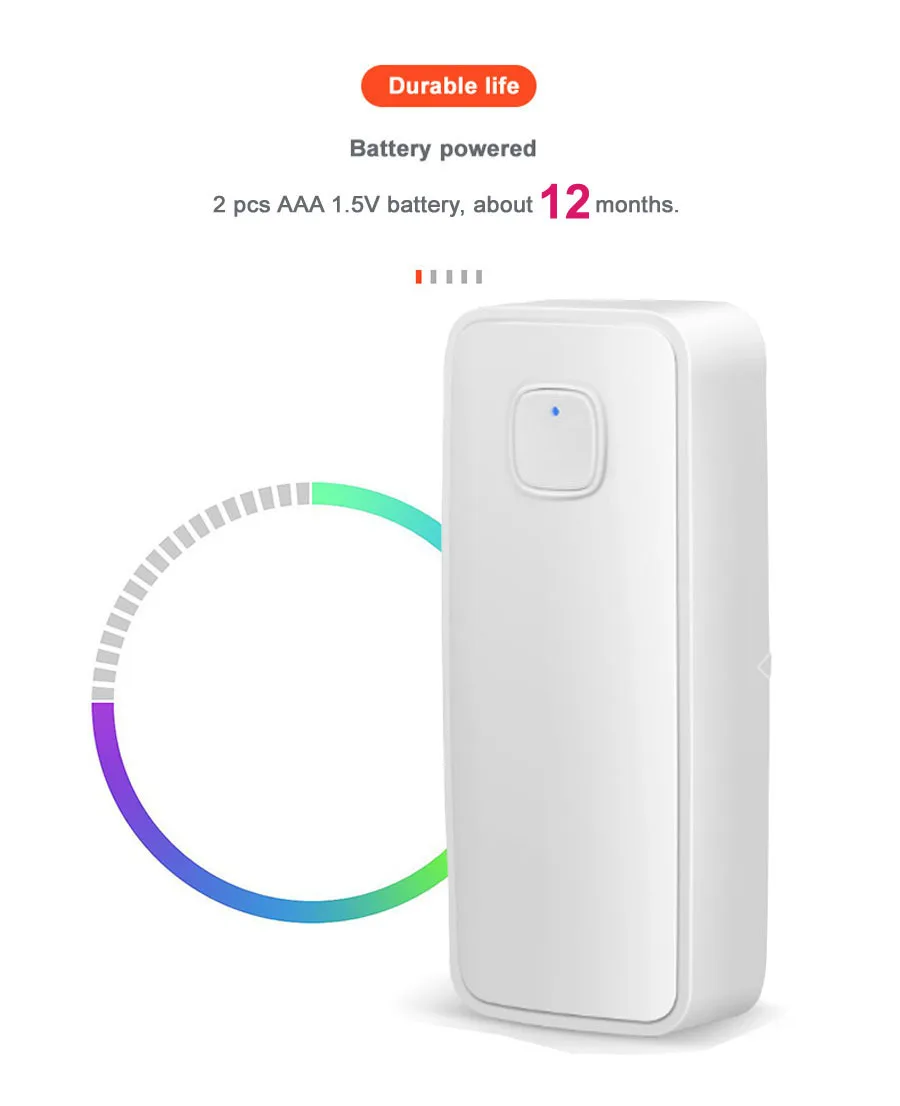 Умная Wi-Fi сигнализация Tuya с поддержкой Alexa Google Home дверной датчик двери закрытые детекторы WiFi приложение оповещение безопасности