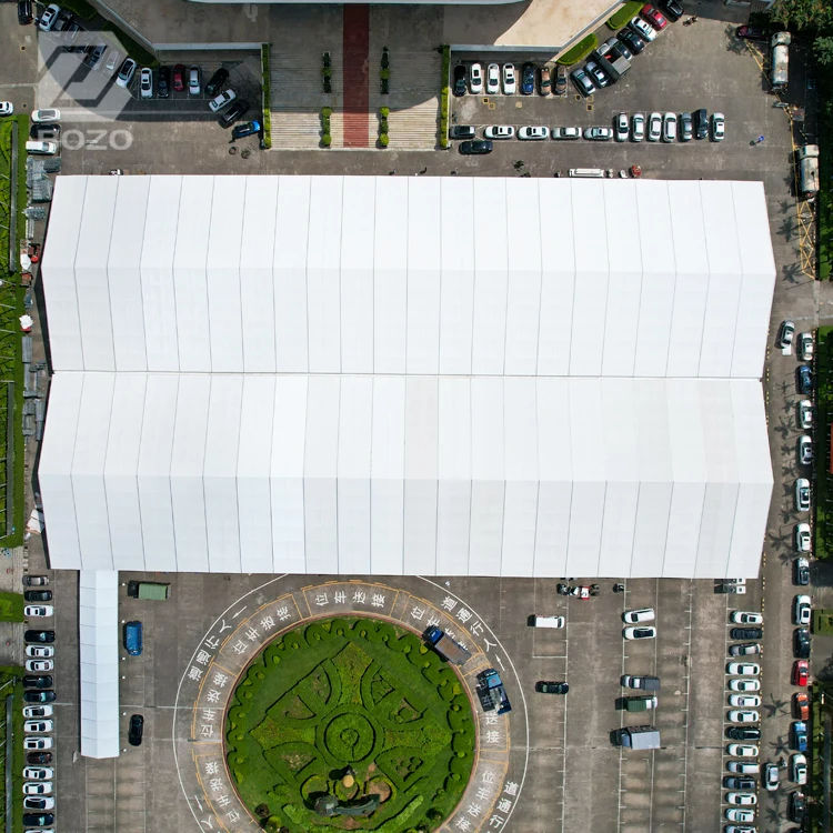 Guang Zhou Bozo 25x40x4 м ПВХ брезент для палатки вечеринок мероприятий на открытом воздухе сверхмощная складская палатка