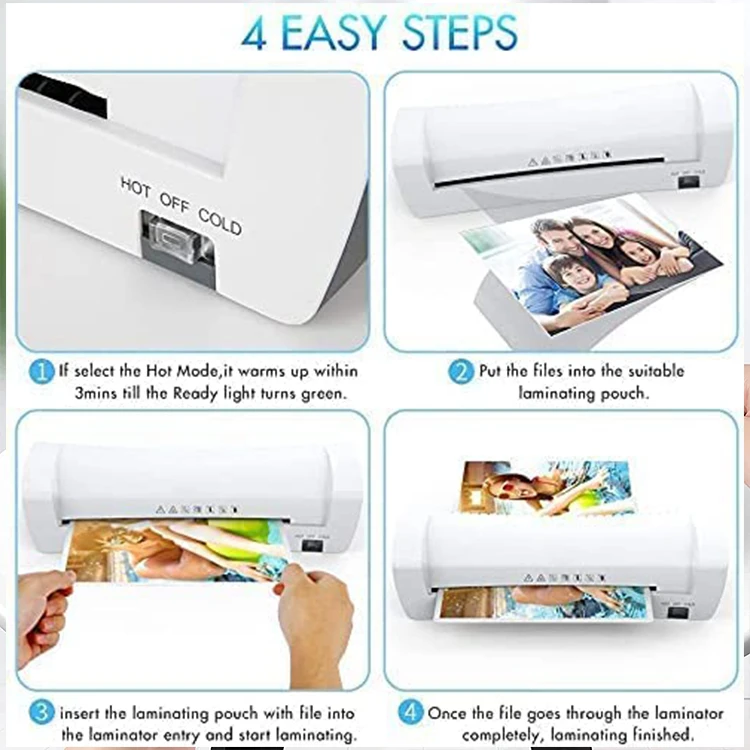 SL200 portable Laminator Machine  for office/school laminator Hot and cold laminating for different usage