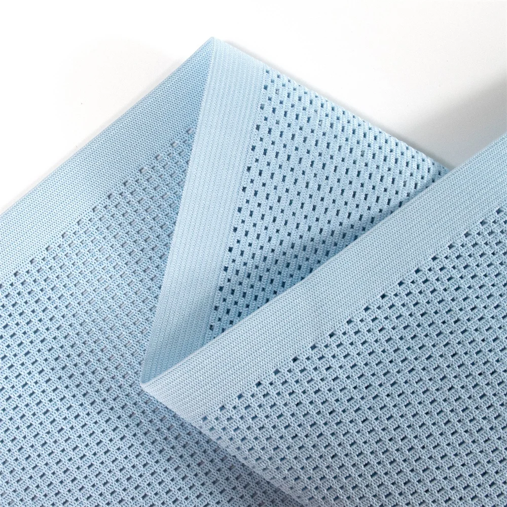 Sustainable woven polyester fabric crochet mesh elastic bandage medical band for wide elastic belly wrap
