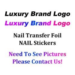 New Design Luxury L/D Brand Nails Charm Decoration Brand Logo Nails Jewelry Metal Ornament Decal Sticker Foils For Women