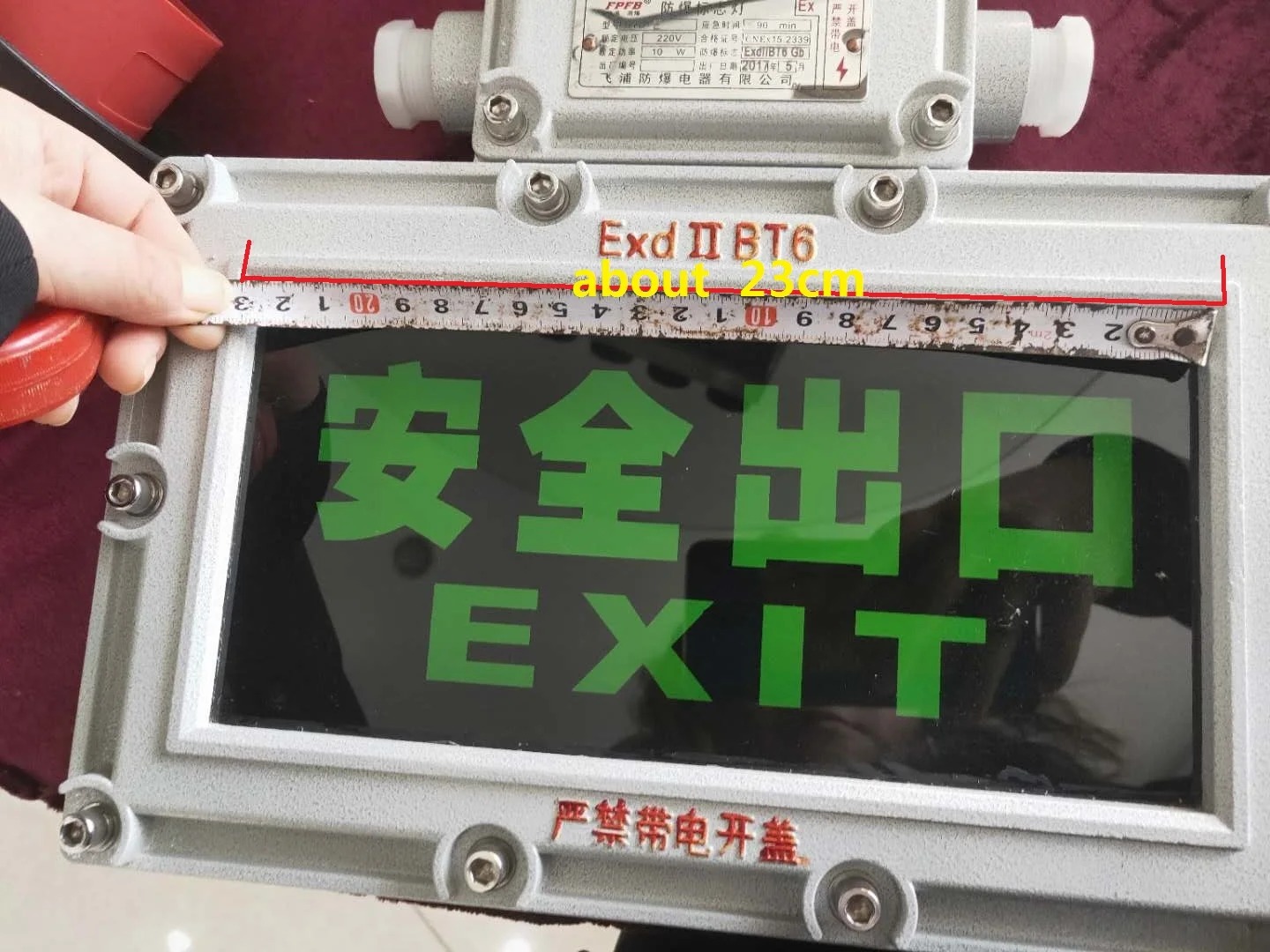 Factory supply explosion proof LED exit light ex indicator lamp