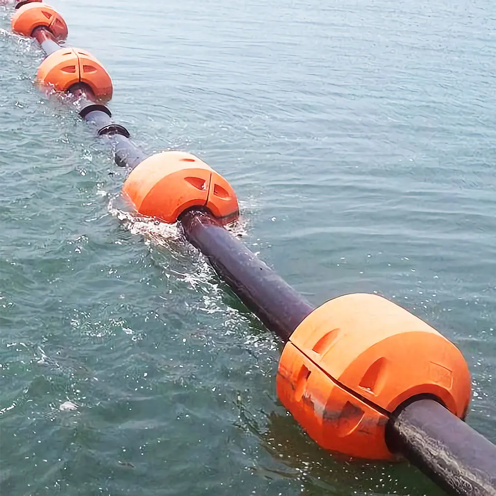 Polyethylene Hdpe Pipe Sand Dredging Marine Pontoon Pontoons Floater Floating Dregde Pipe Buoy For Dredging Pipe