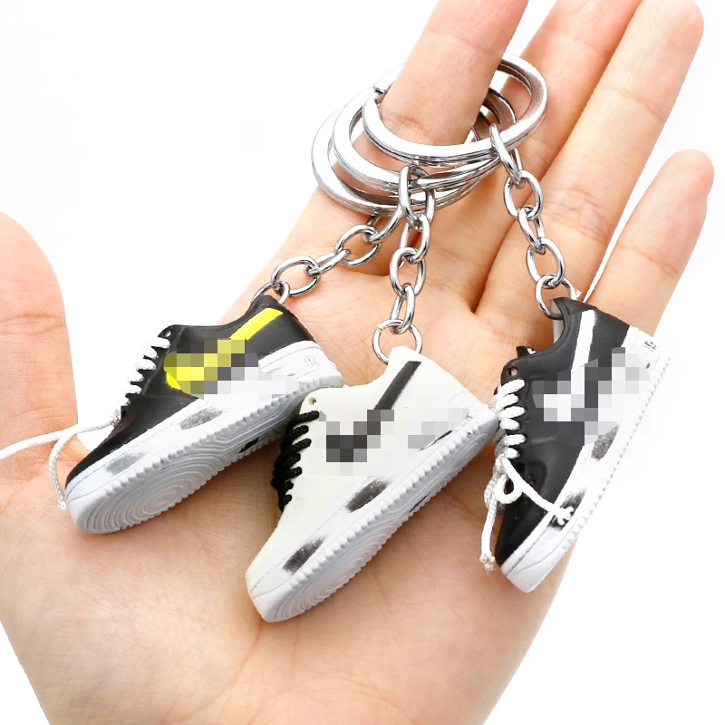 Soft Pvc A1r Force 1 Silicone Luxury Ring Jdm 3D Sneaker Custom Acrylic Accessories Promotional Keychains